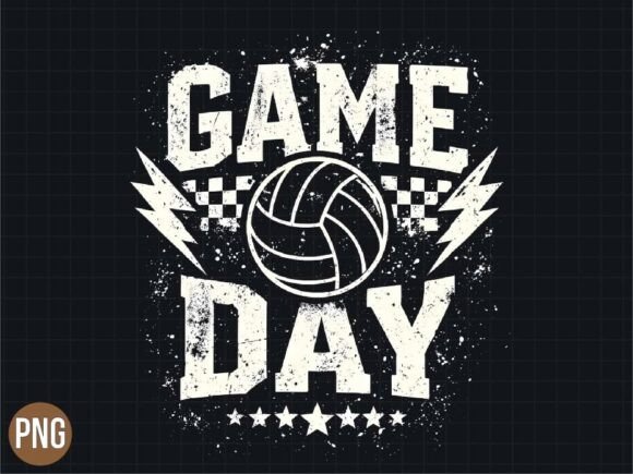 Download Game Day Distressed Volleyball PNG Shirt - Premium Resources