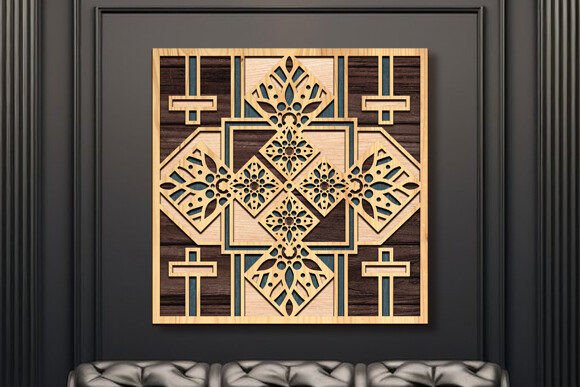 Download Cross Wall Art Laser Cut 3d Mandala Svg - 3d mandala svg Collection