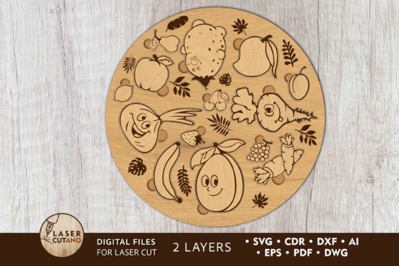 Download Round Puzzle for Kids, Wood Cut Template - Premium Resources