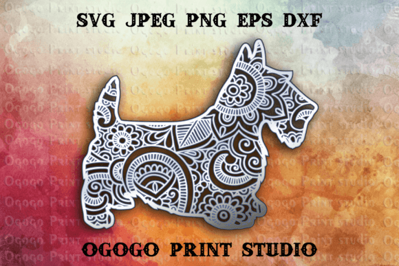 Download Scottish Terrier - 3D Mandala SVG - 3d mandala svg Collection