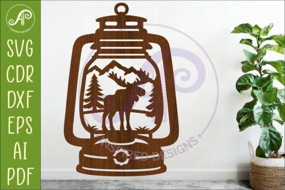 Download Camping Lantern Scene Moose Wall Sign - Moose wall sign Collection