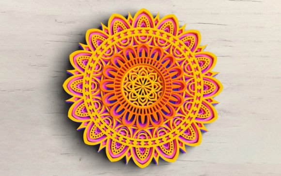 Download 3D Mandala SVG Flower SVG DXF Bundle - 3d mandala svg Collection