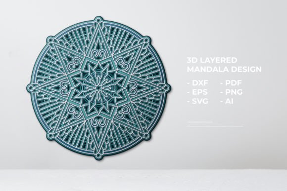 Download 3D Mandala SVG Cut File Vol 12 - 3d mandala svg Collection