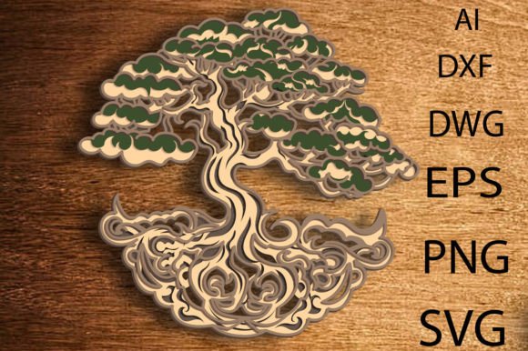 Download Bonsai Tree 3D Mandala Svg, Multilayer - 3d mandala svg Collection